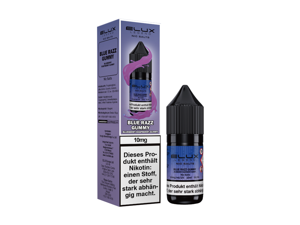 Elux - Nikotinsalz Liquid - Blue Razz Gummy