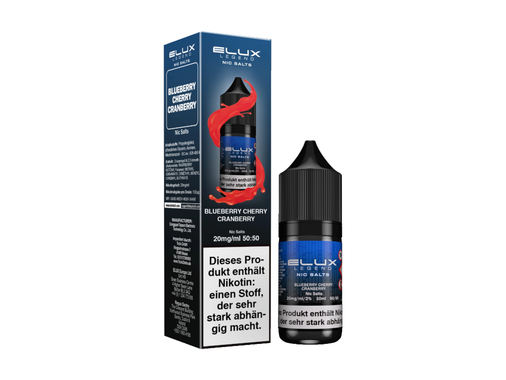 Elux - Nikotinsalz Liquid - Blueberry Cherry Cranberry