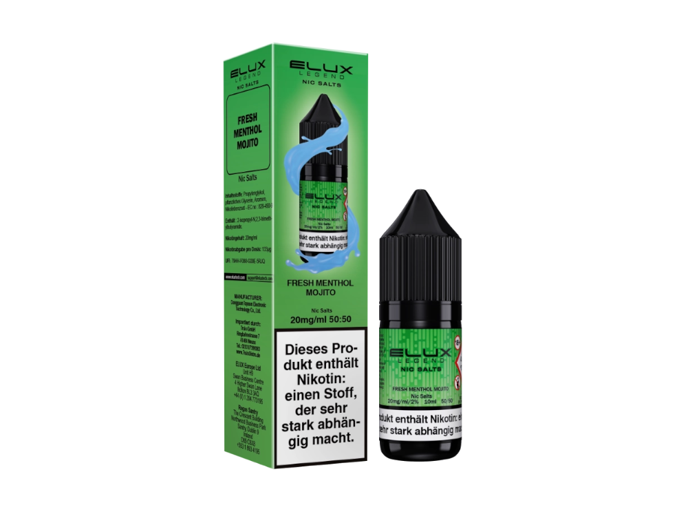 Elux - Nikotinsalz Liquid - Fresh Menthol Mojito