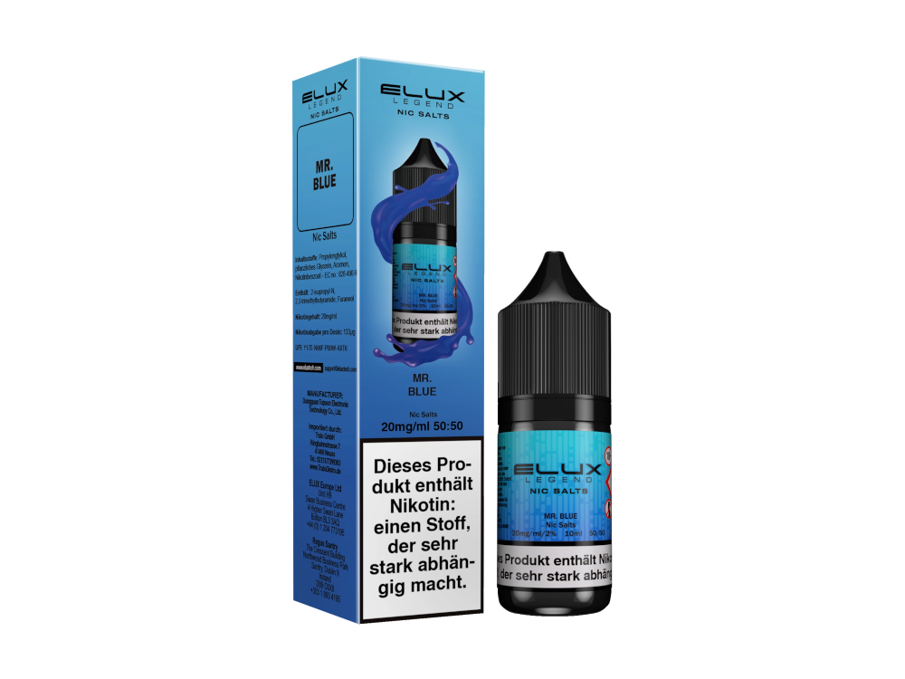 Elux - Nikotinsalz Liquid - Mr Blue