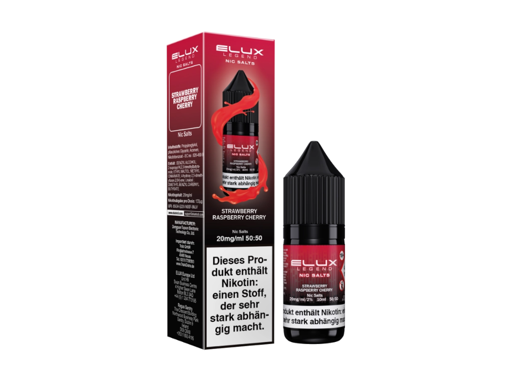 Elux - Nikotinsalz Liquid - Strawberry Raspberry Cherry