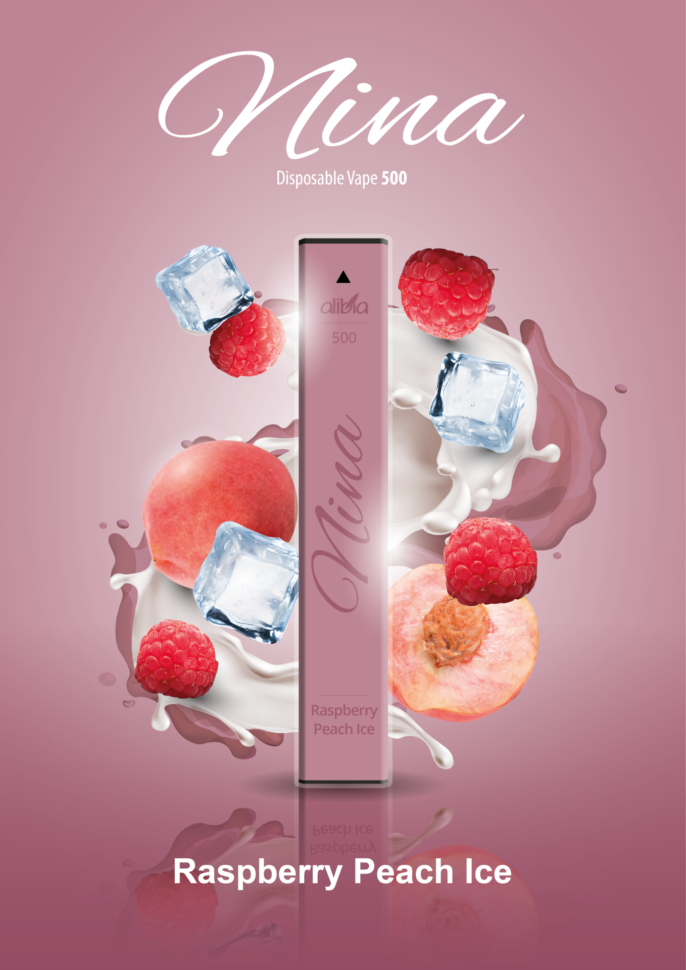 Alibia Nina 500 - Raspberry Peach Ice