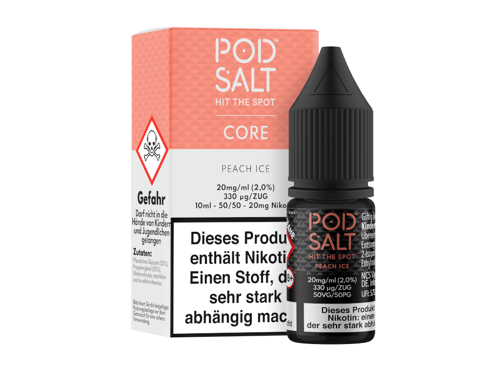 Pod Salt Core - Nikotinsalz Liquid - Peach Ice
