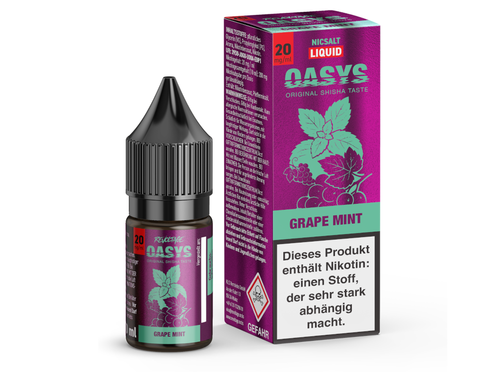 Revoltage - OASYS - Hybrid Nikotinsalz Liquid - Grape Mint