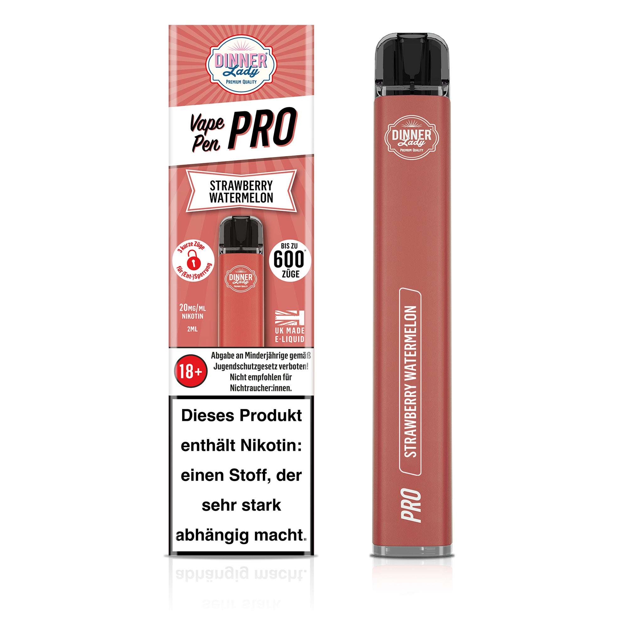 Dinner Lady Vape Pen Pro - Strwaberry Watermelon