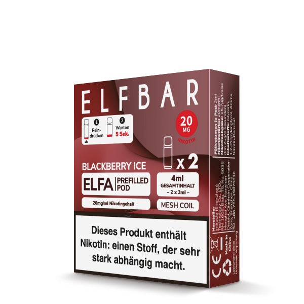 ELFA Pod - Blackberry Ice - 2er Pack