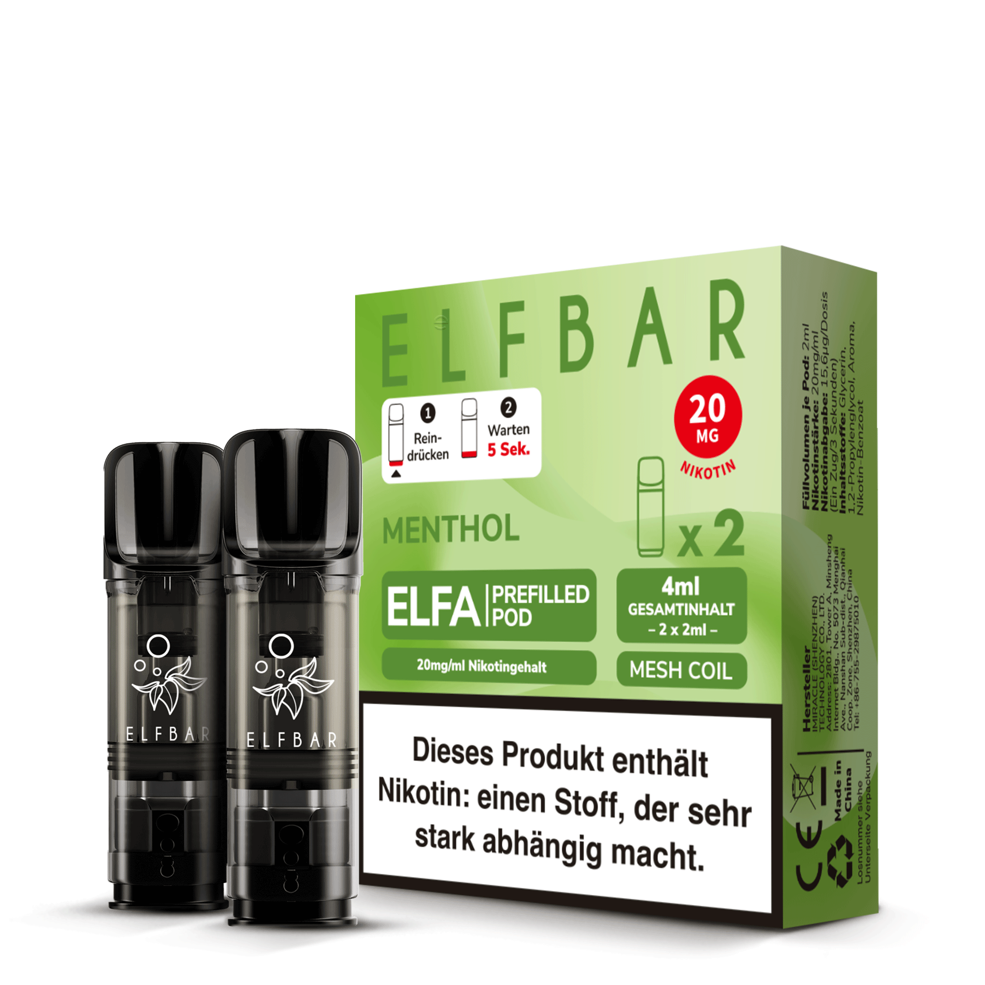 ELFA Pod - Menthol - 2er Pack *NEU*