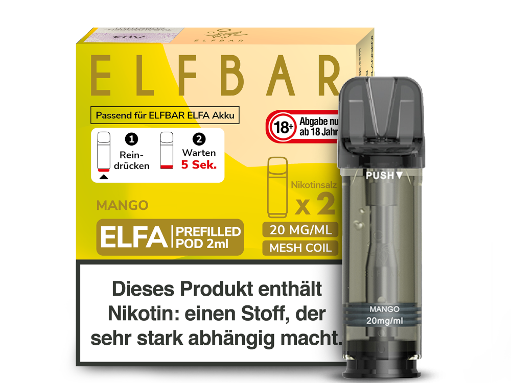 Elfbar Elfa Pod 20mg/ml - 0mg/ml (2 Stück)