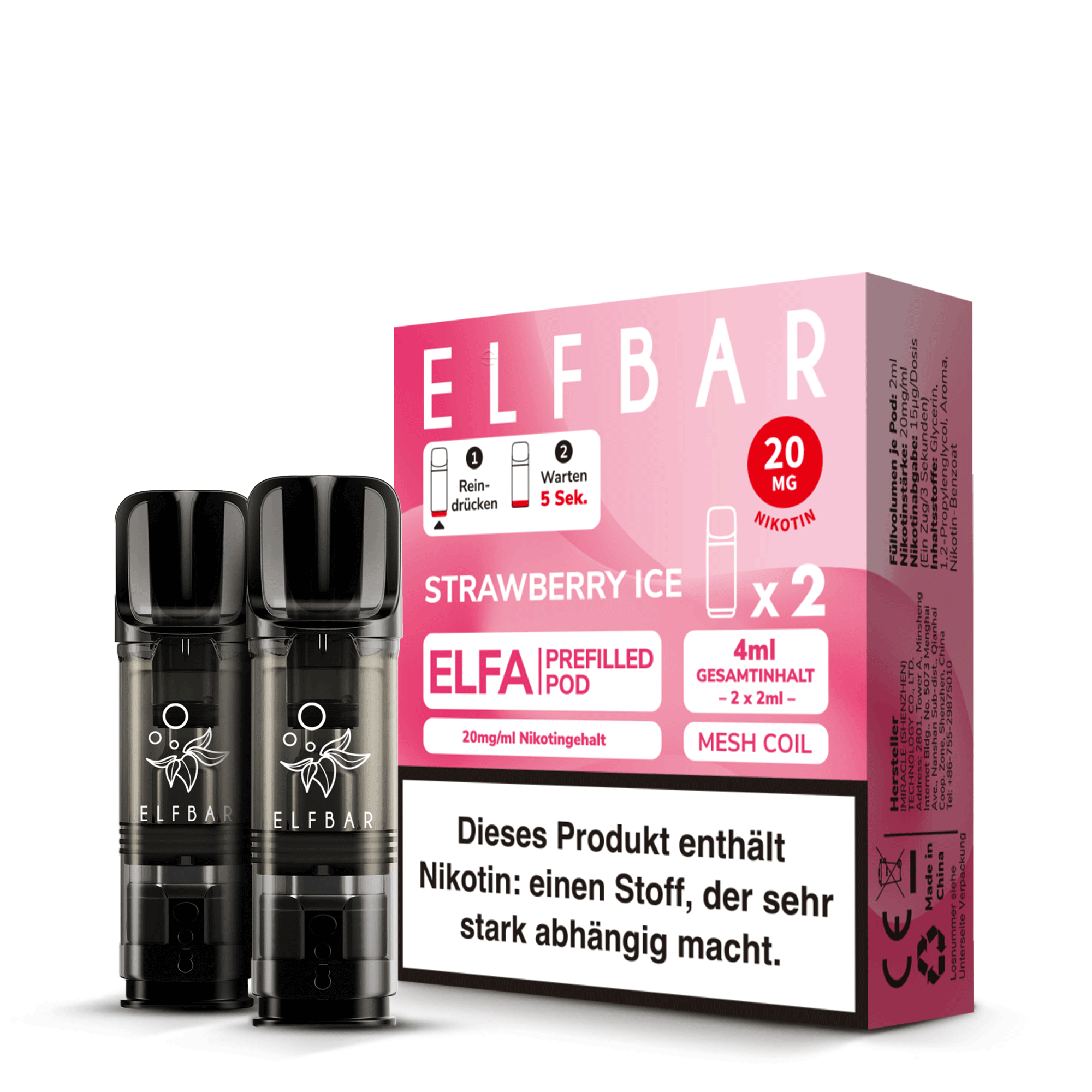 ELFA Pod - Strawberry Ice - 2er Pack *NEU*