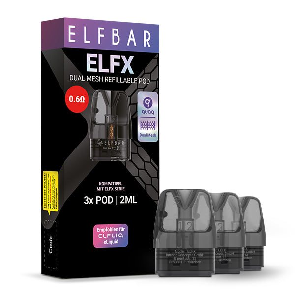 ELFX Pod - 0.6 Ohm Leere Pods - 3er Pack