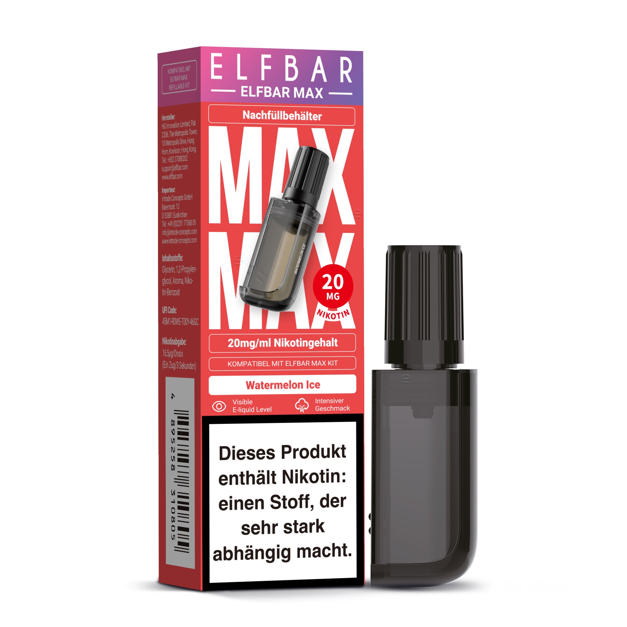 Elfbar MAX Pod - Watermelon Ice - 10ml