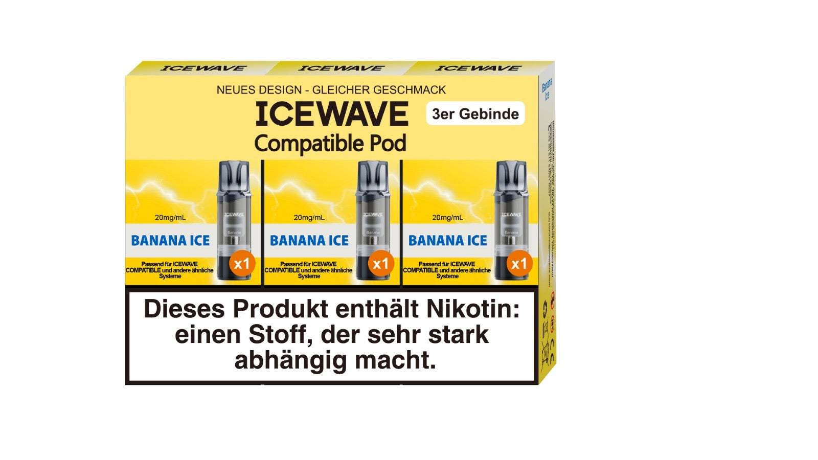 ICEWAVE - Banana Ice - 3er Pack