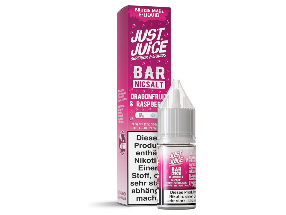 Just Juice - Bar - Liquid - Dragonfruit & Raspberry