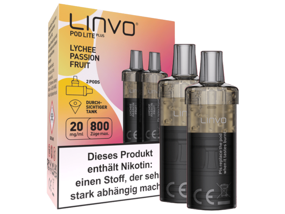Linvo - Pod Lite Plus Cartridge 20 mg/ml (2 Stück pro Packung) - Apple Peach