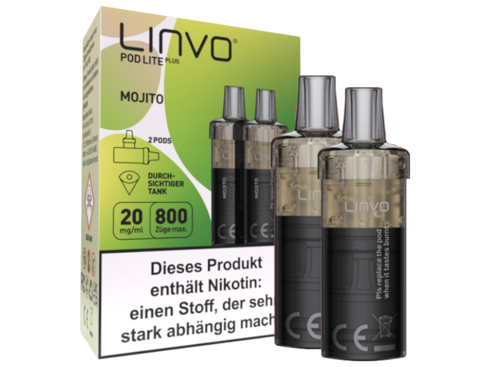 Linvo - Pod Lite Plus Cartridge 20 mg/ml (2 Stück pro Packung) - Apple Peach