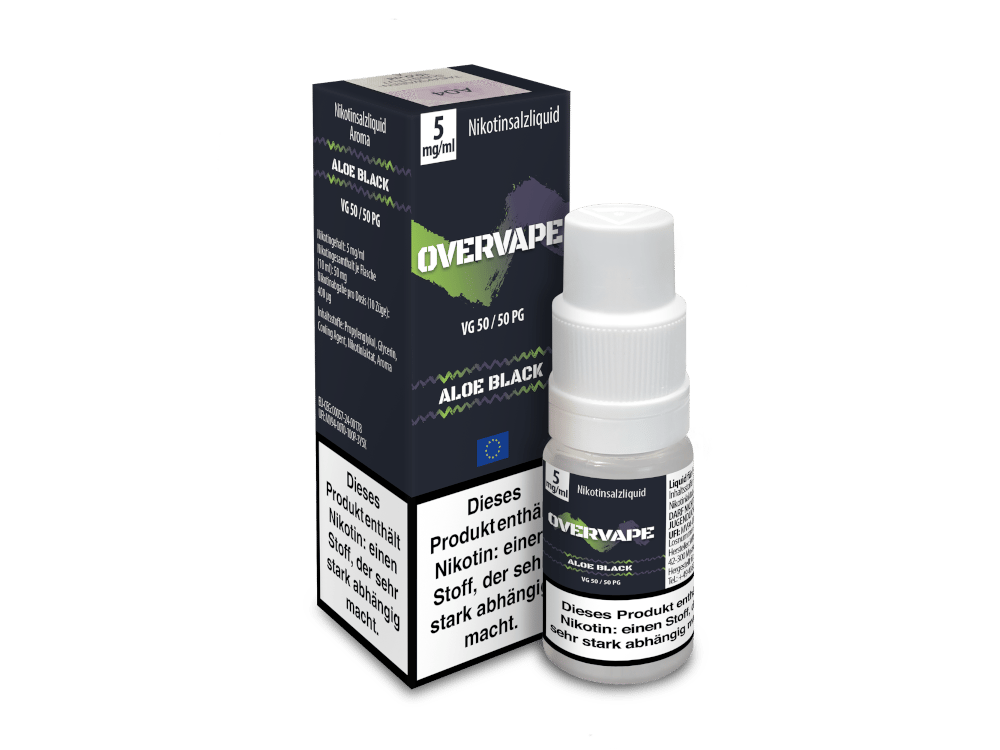 Overvape - Nikotinsalz Liquid - Aloe Black