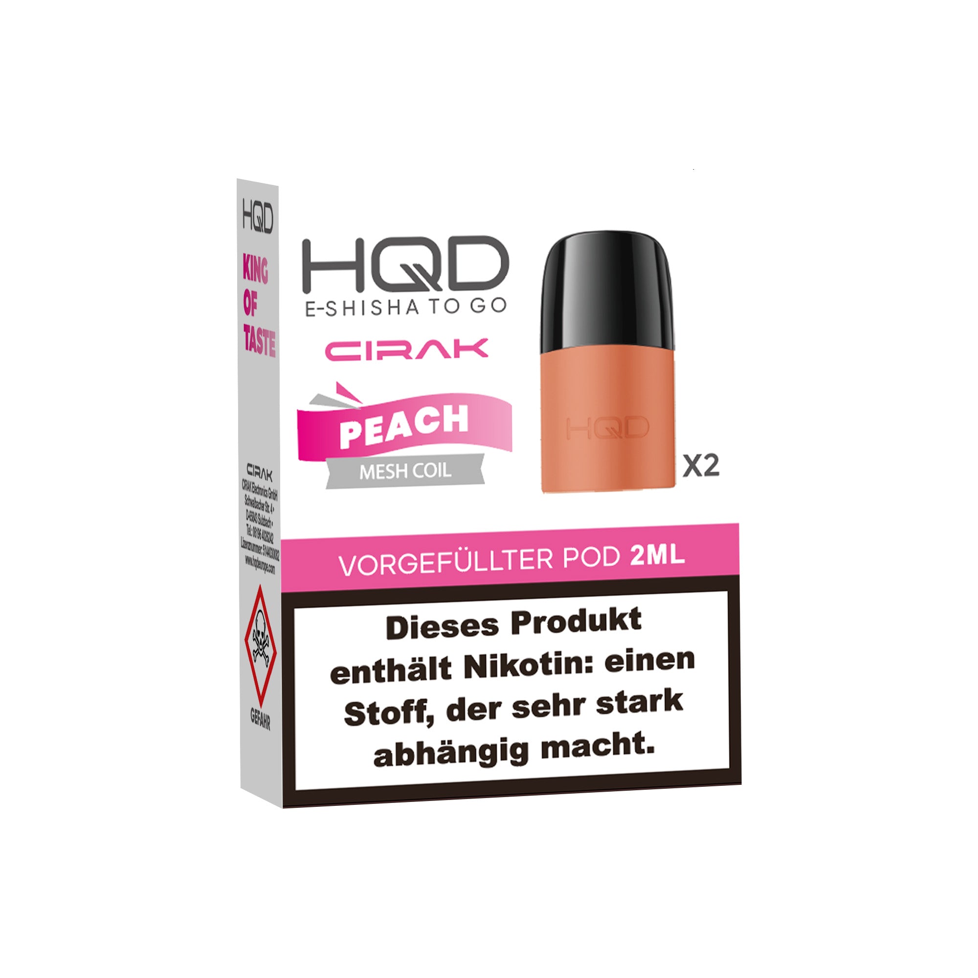 HQD Cirak Pod - Peach