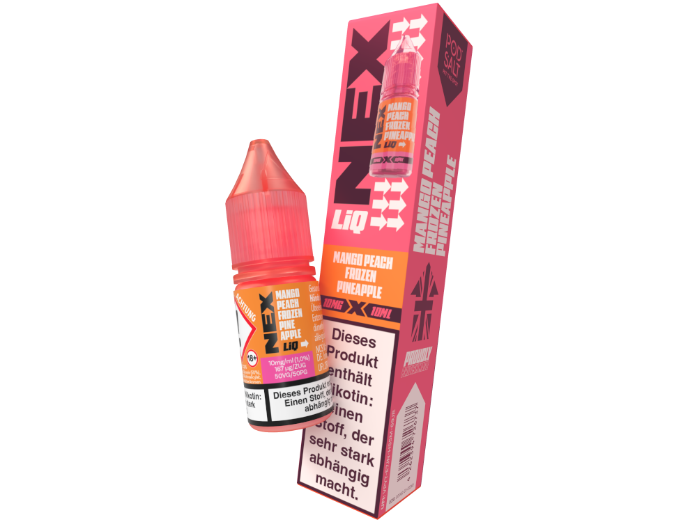 Pod Salt - NexLiq - Nikotinsalz Liquid - Mango Peach Frozen Pineapple