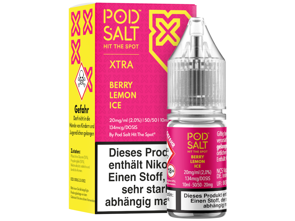 Pod Salt X - Nikotinsalz Liquid - Berry Lemon Ice