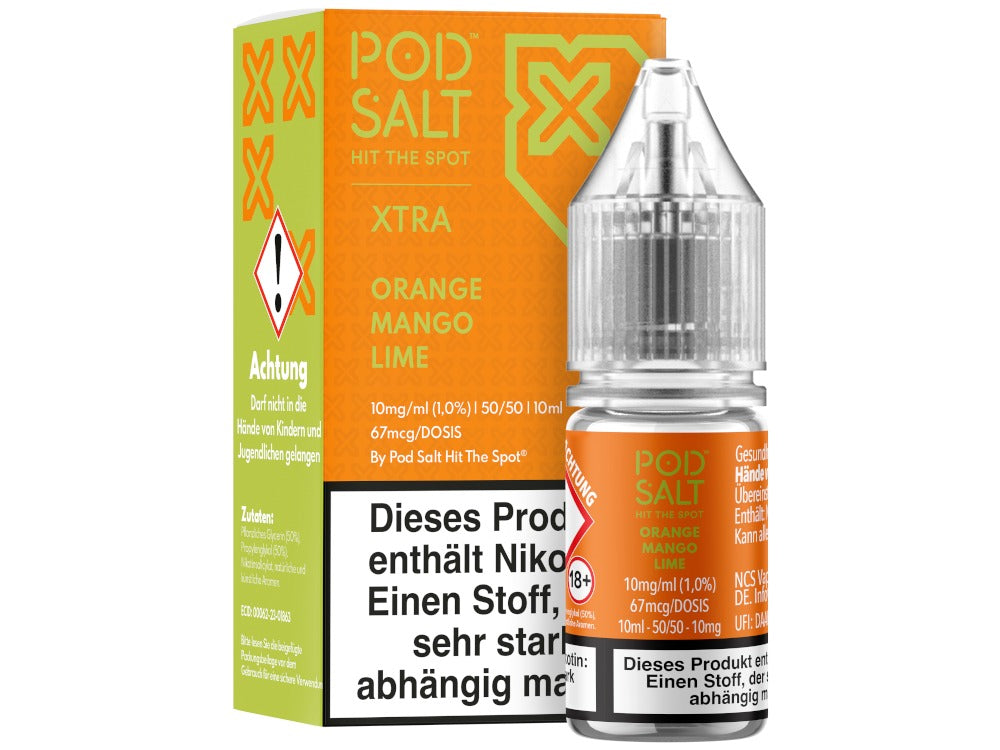 Pod Salt X - Nikotinsalz Liquid - Orange Mango Lime