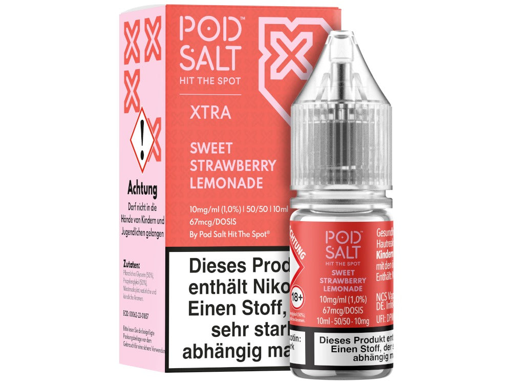 Pod Salt X - Nikotinsalz Liquid - Sweet Strawberry Lemonade