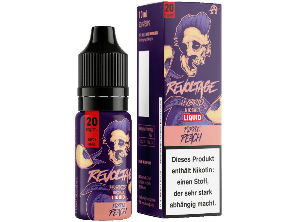Revoltage - Hybrid Nikotinsalz Liquid - Purple Peach