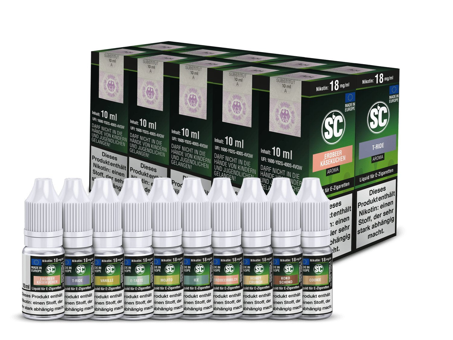 Gourmet Probierbox E-Zigaretten Liquid