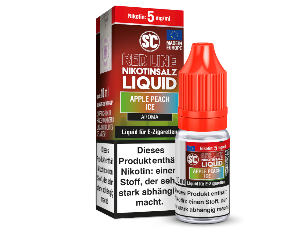 SC - Red Line - Apple Peach Ice - Nikotinsalz