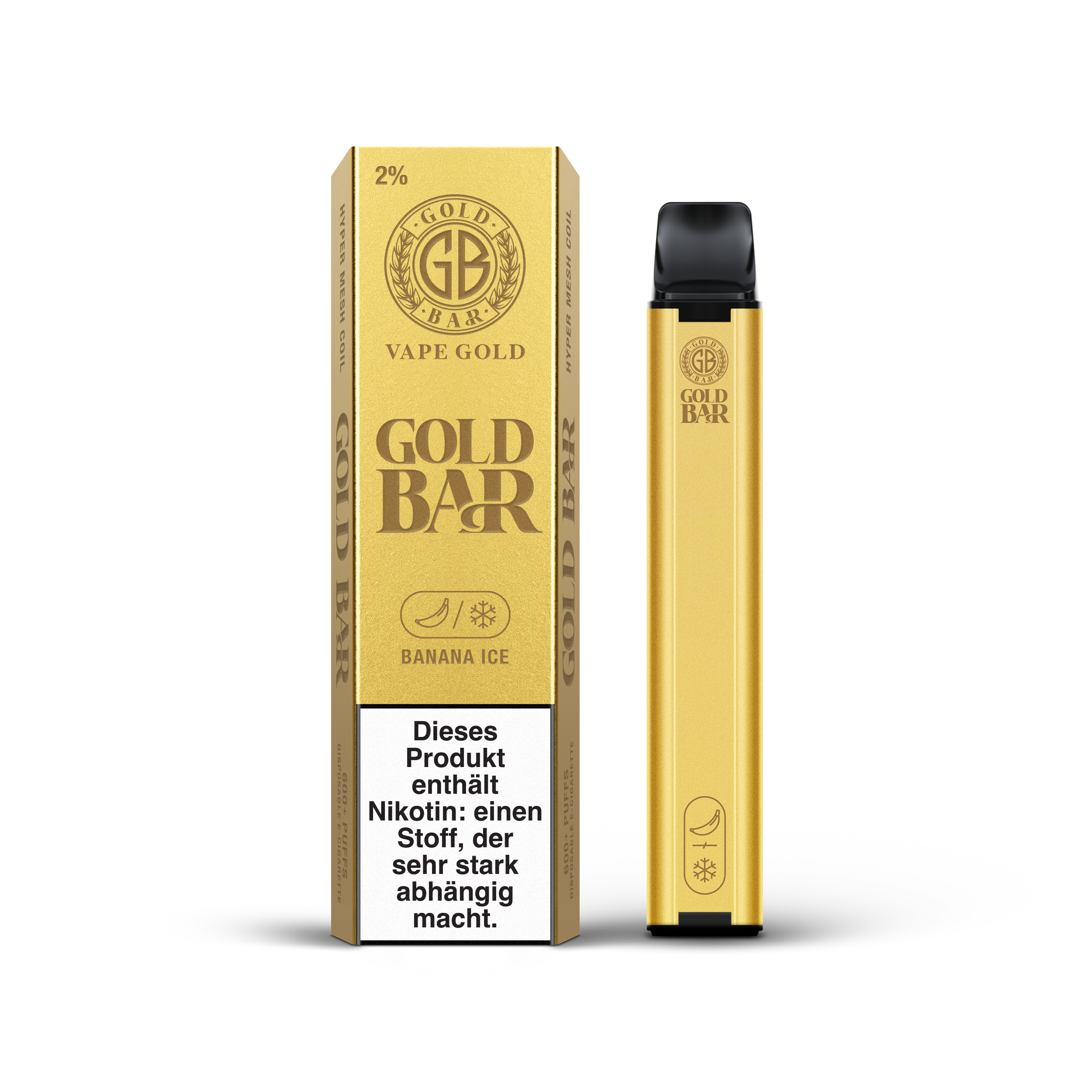 Gold Bar 600 - Banana Ice