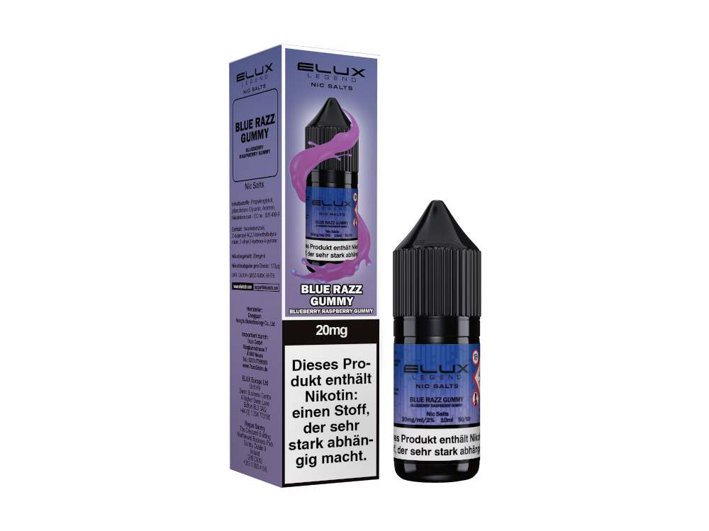 Elux - Nikotinsalz Liquid  - Blue Razz Gummy