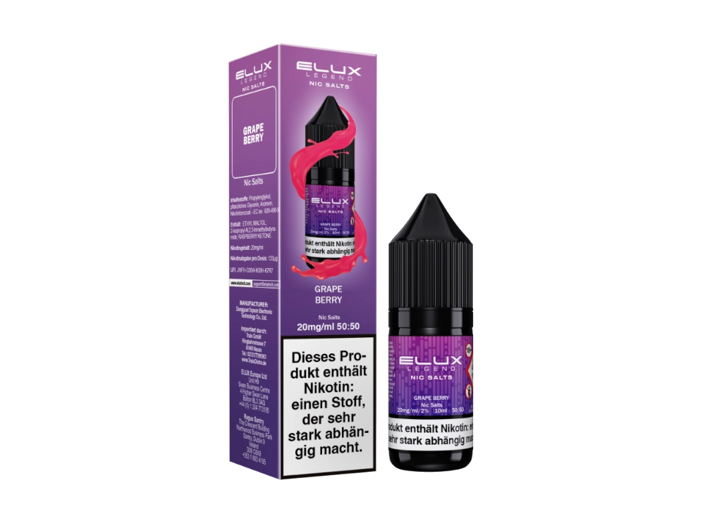 Elux - Nikotinsalz Liquid  - Grape Berry