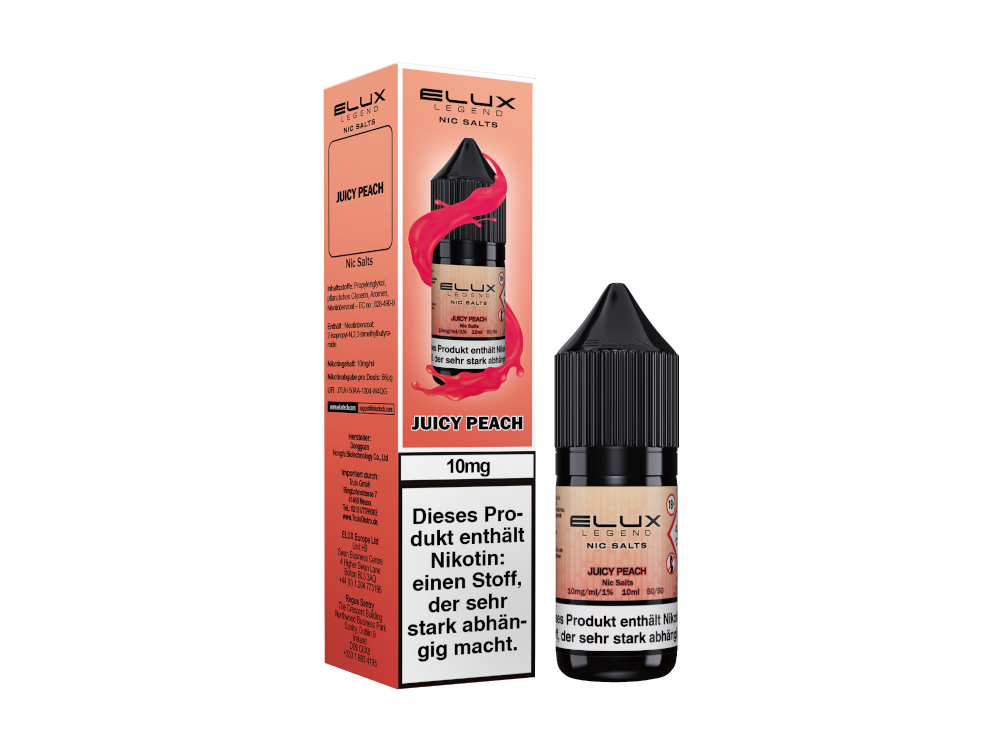 Elux - Nikotinsalz Liquid  - Juicy Peach