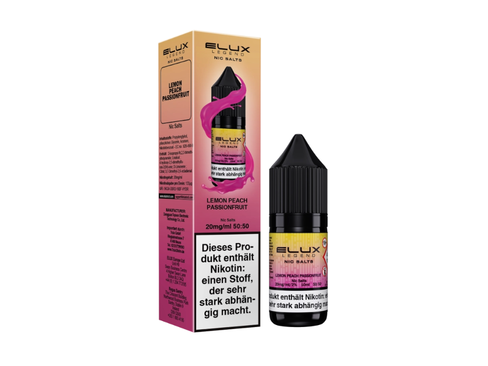 Elux - Nikotinsalz Liquid  - Lemon Peach Passion