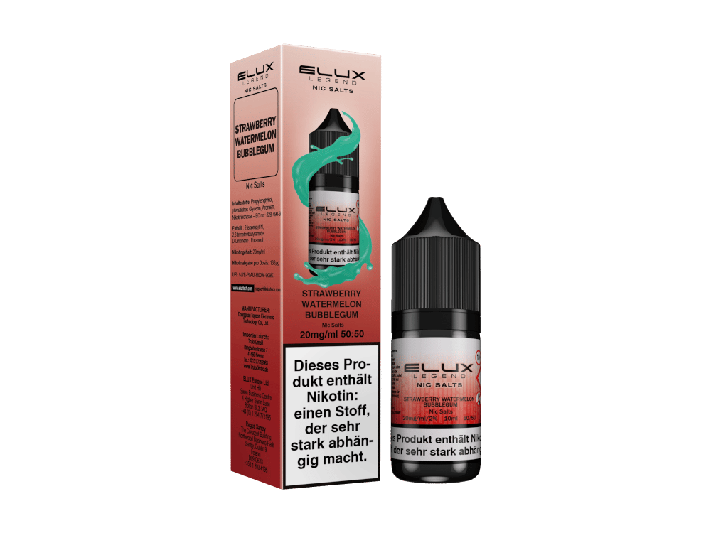 Elux - Nikotinsalz Liquid  - Strawberry Watermelon Bubblegum