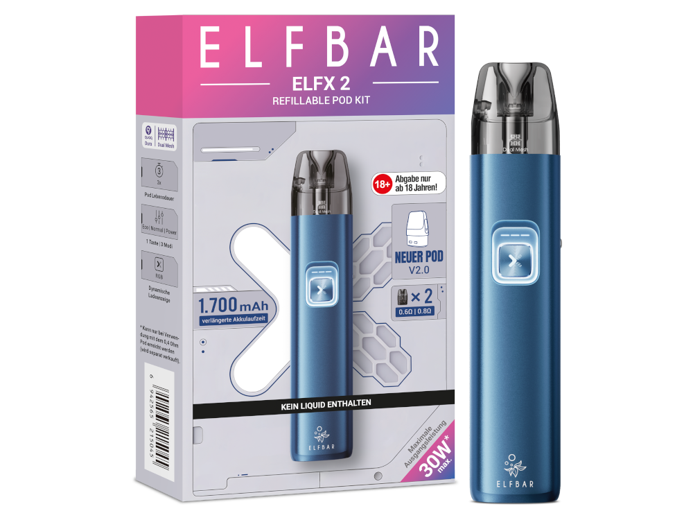 Elfbar - Elfx 2 E-Zigaretten Set