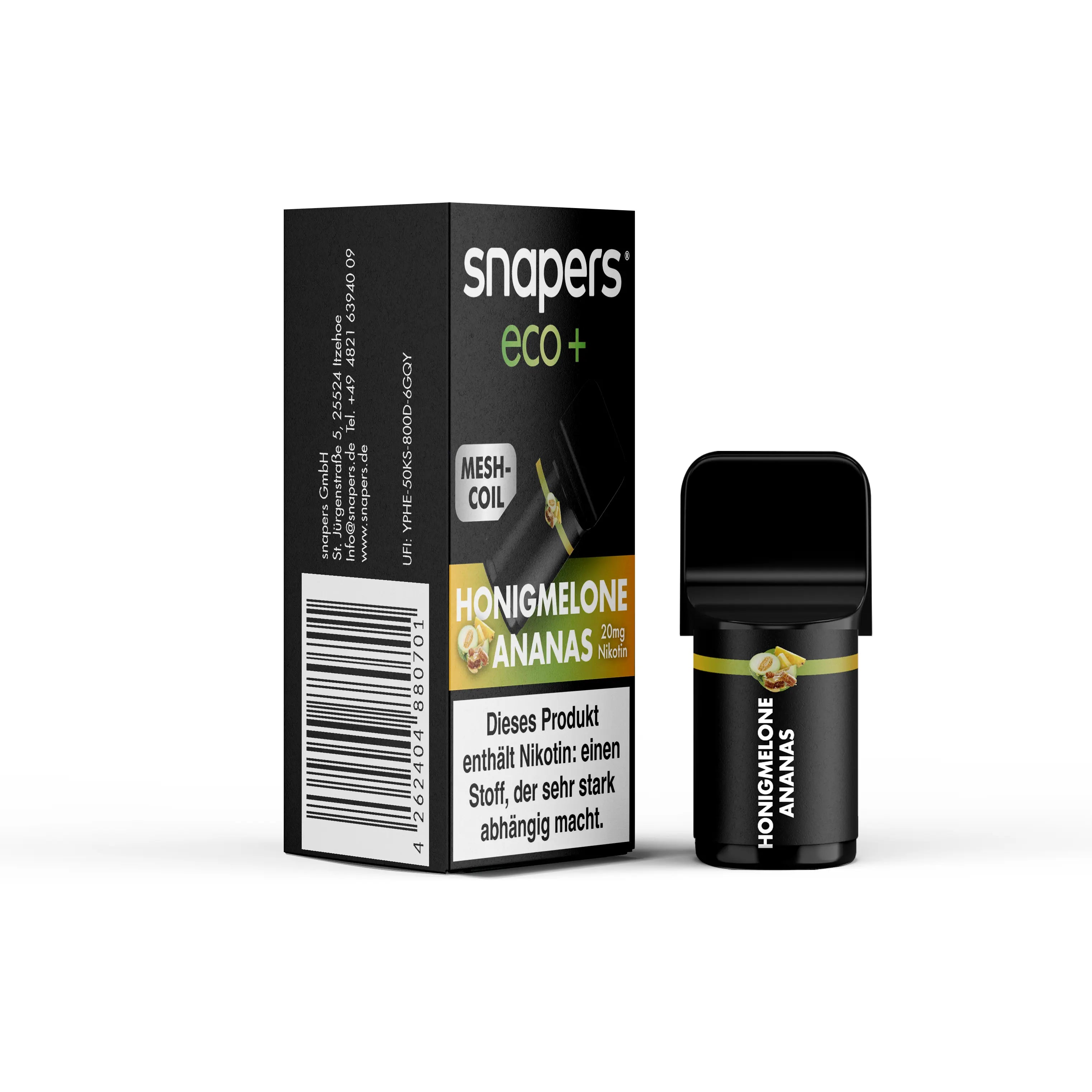 Snapers Eco+ 800 - Honigmelone Ananas