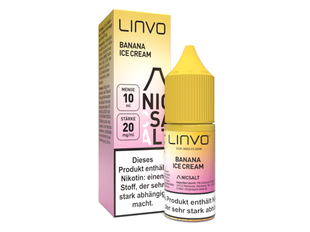 Linvo - Nikotinsalz Liquid - Banana Ice Cream