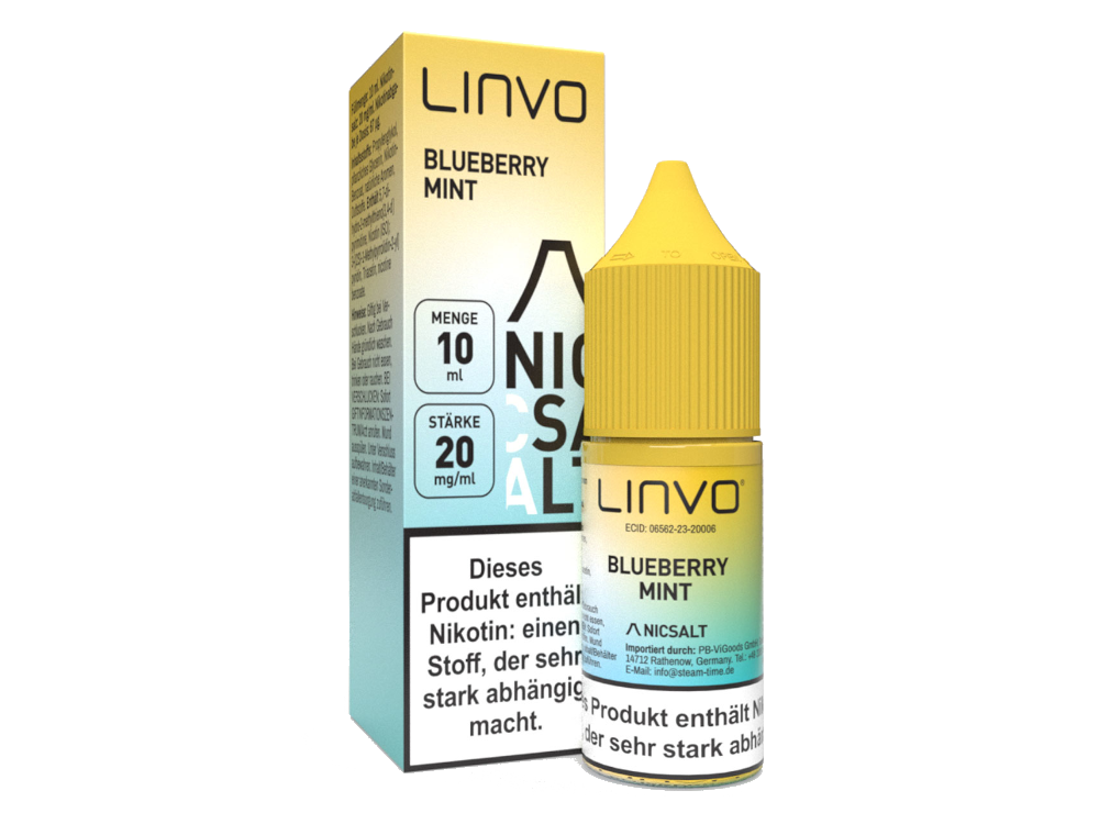 Linvo - Nikotinsalz Liquid - Blueberry Mint