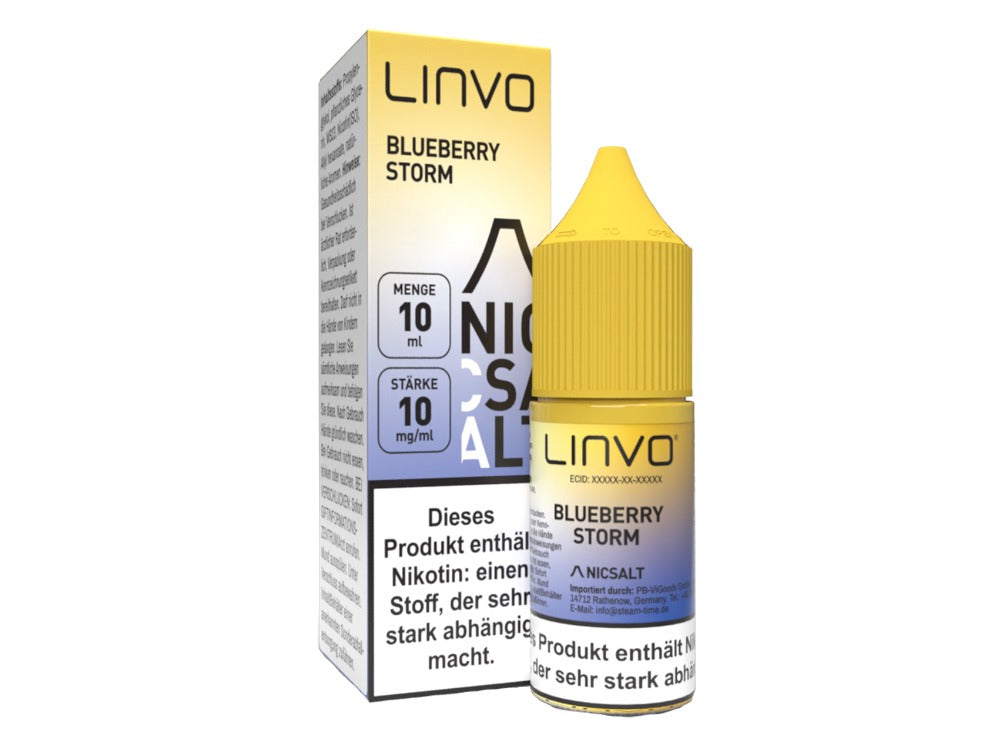 Linvo - Nikotinsalz Liquid - Blueberry Storm
