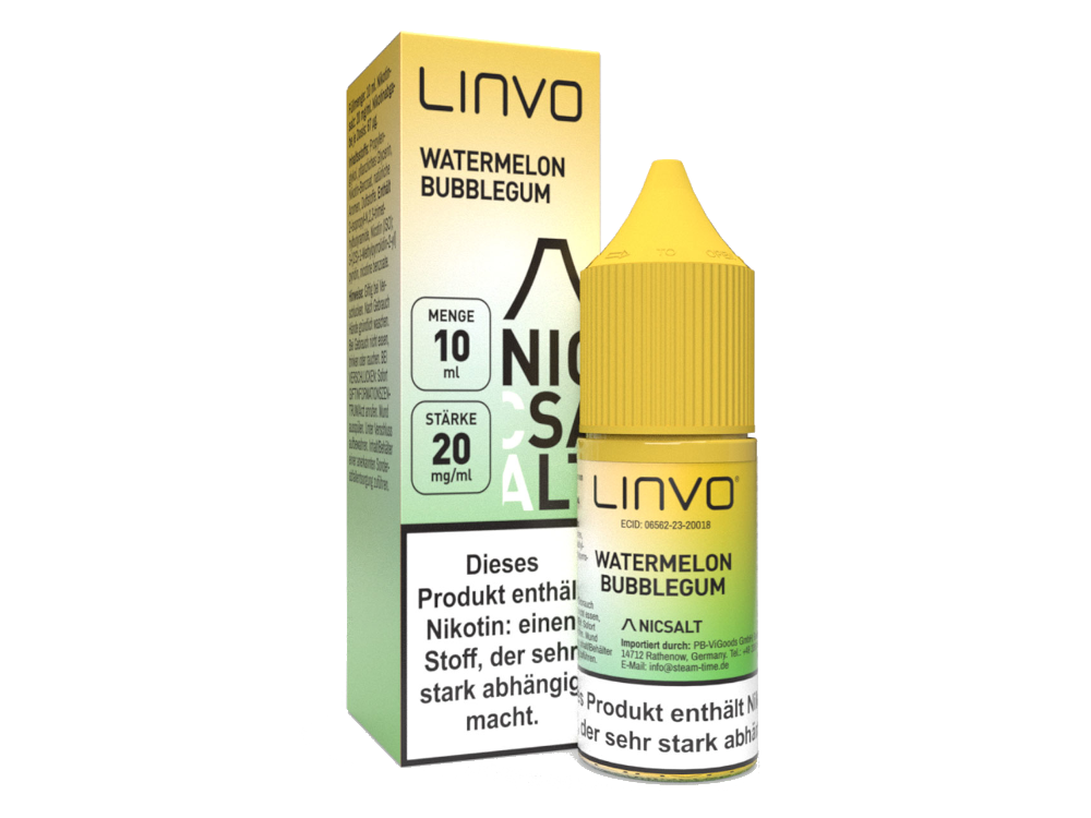 Linvo - Nikotinsalz Liquid - Watermelon Bubblegum