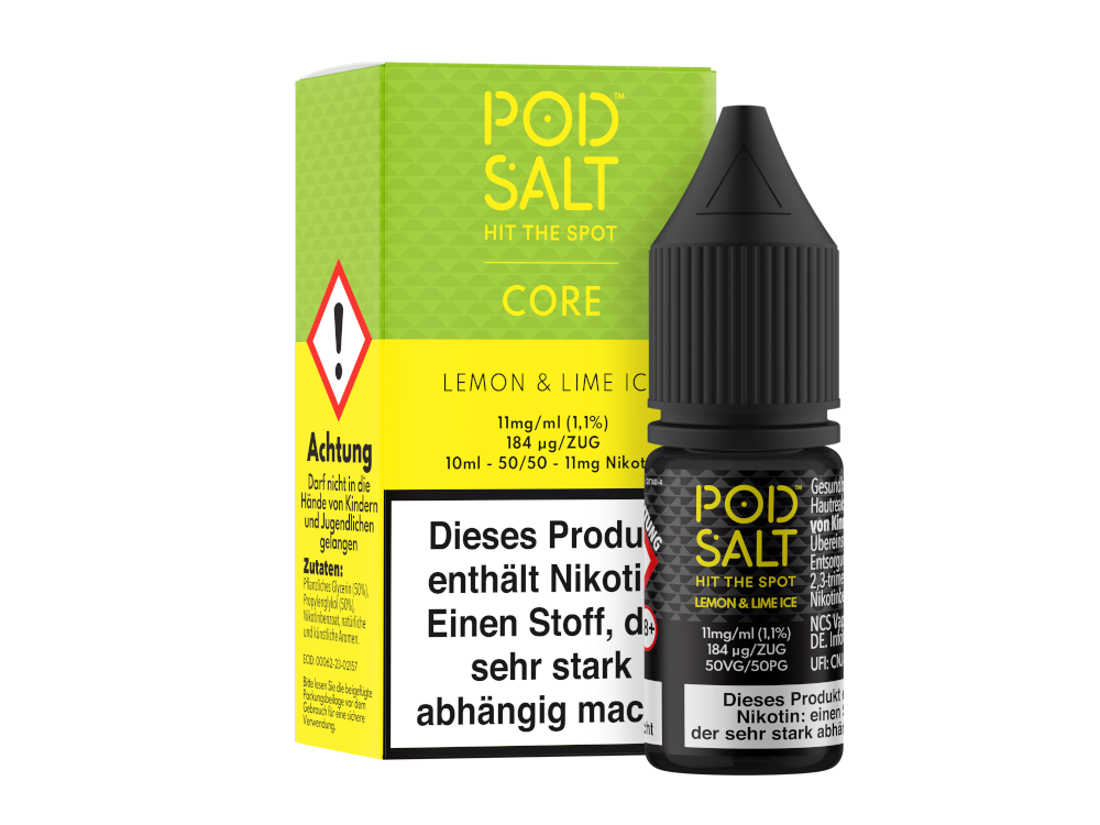 Pod Salt Core - Nikotinsalz Liquid - Lemon & Lime Ice