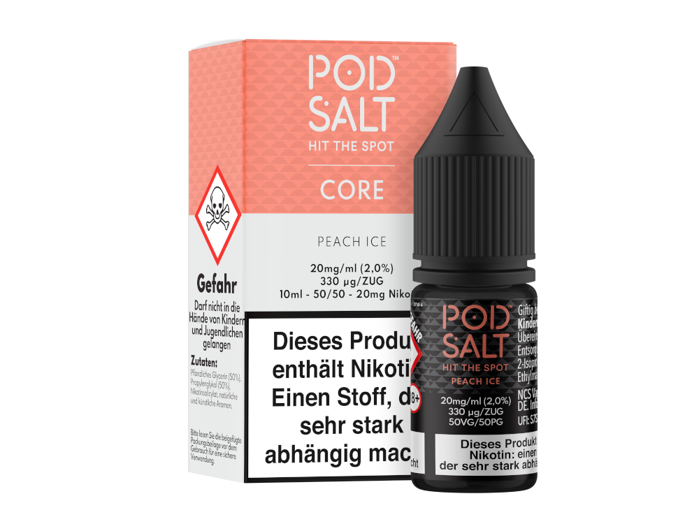 Pod Salt Core - Nikotinsalz Liquid - Peach Ice