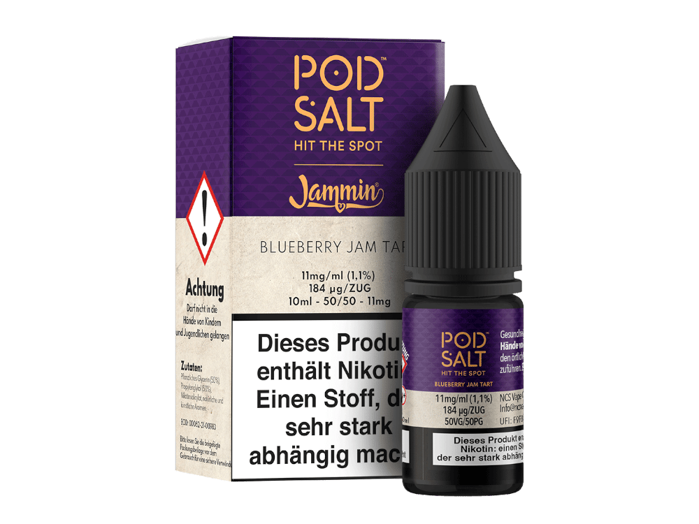 Pod Salt Fusion - Blueberry Jam Tart - Nikotinsalz Liquid
