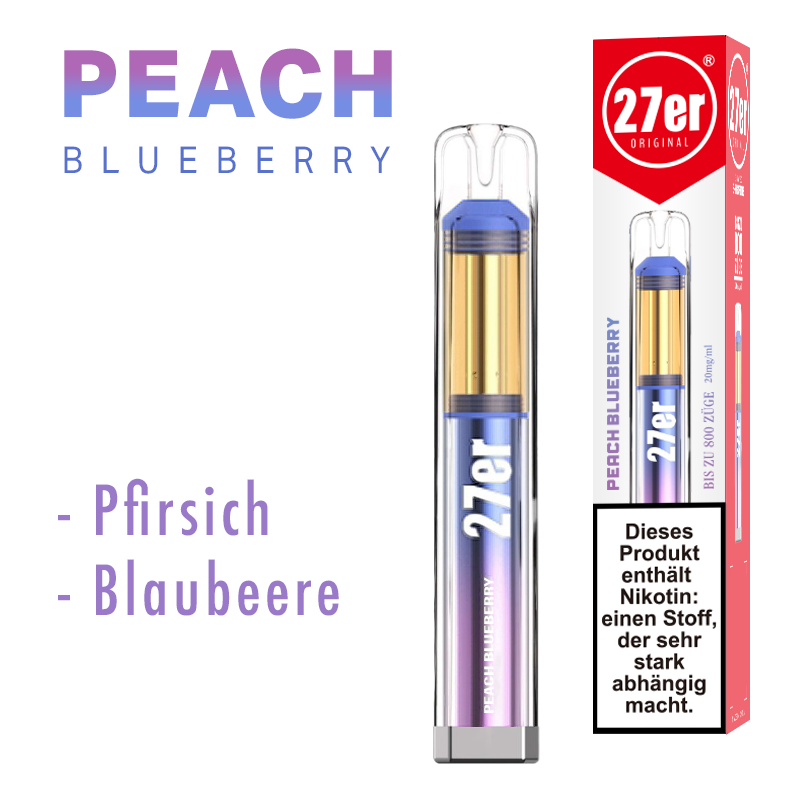 Venookah 27er Vape - Peach Blueberry