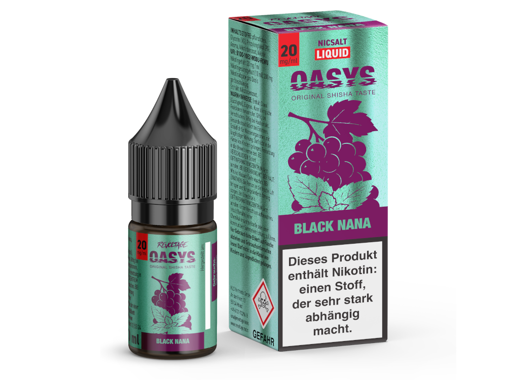 Revoltage - OASYS - Hybrid Nikotinsalz Liquid - Black Nana