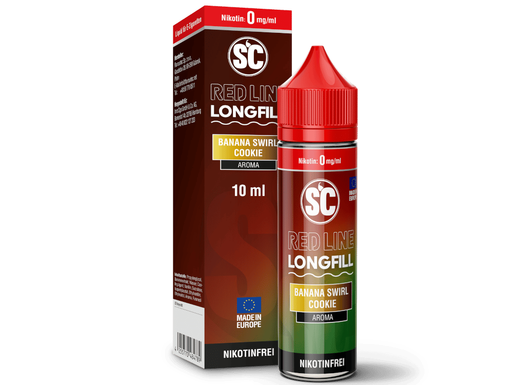 SC - Red Line Longfills 10 ml - Banana Swirl Cookie