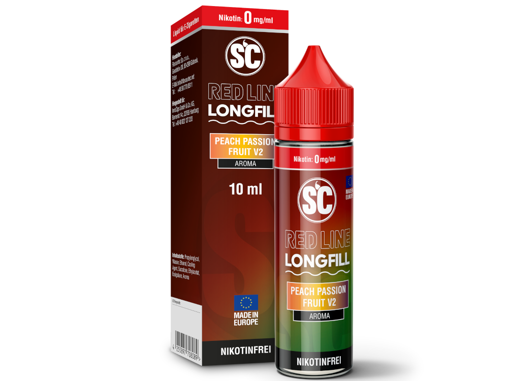 SC - Red Line Longfills 10 ml - Peach Passion Fruit V2