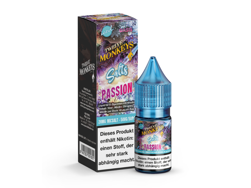 Twelve Monkeys - Iced - Nikotinsalz Liquid - Passion