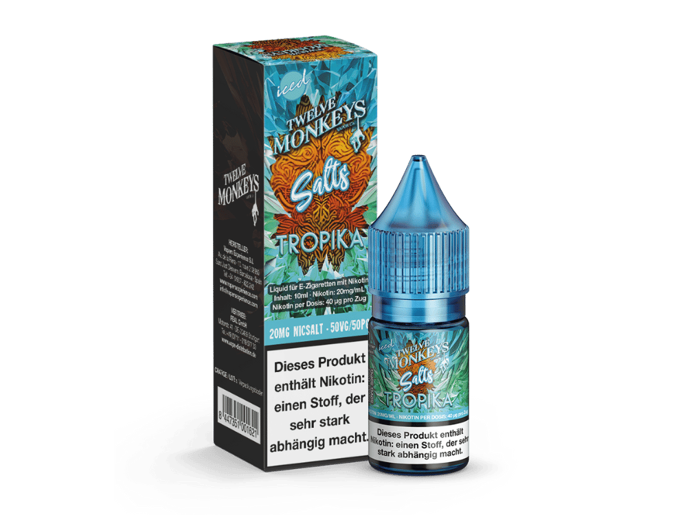 Twelve Monkeys - Iced - Nikotinsalz Liquid - Tropika