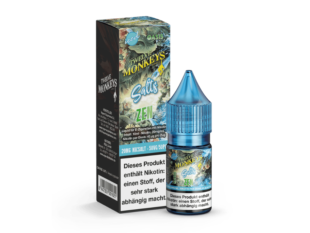 Twelve Monkeys - Iced - Nikotinsalz Liquid - Zen
